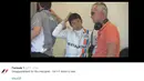 Pebalap Manor Racing asal Indonesia, Rio Haryanto, harus mengakhiri debutnya pada ajang F1 lebih cepat. Rio tak bisa melanjutkan balapan F1 GP Australia, Minggu (20/3/2016), karena mengalami kerusakan pada mobilnya. (Bola.com/Twitter)