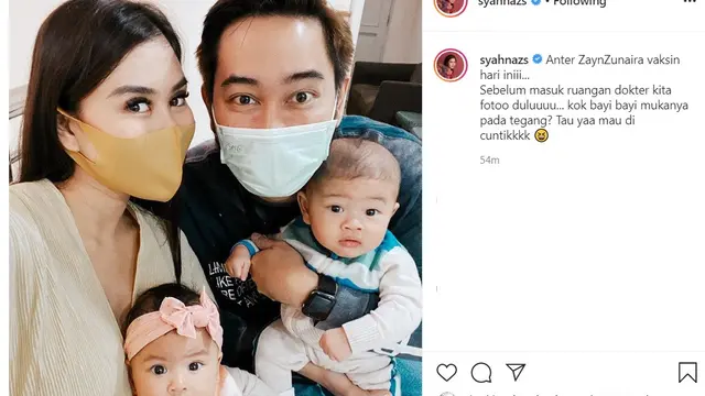 Syahnaz Sadiqah - Jeje Govinda (Foto: Instagram/@syahnazs)