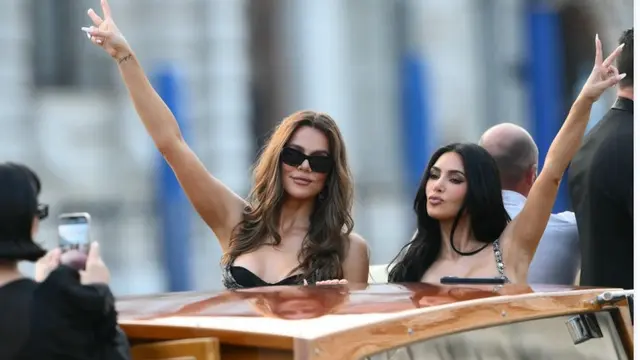 Sederet Selebriti Hadiri Pernikahan Jeff Bezos di Venesia, Penampilan Kim Kardashian Jadi Sorotan. (Marco BERTORELLO / AFP)