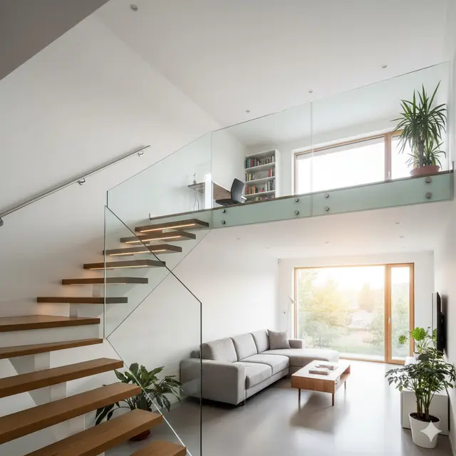 Rumah Mezzanine dengan Konsep Terbuka (Foto: Gemini AI)