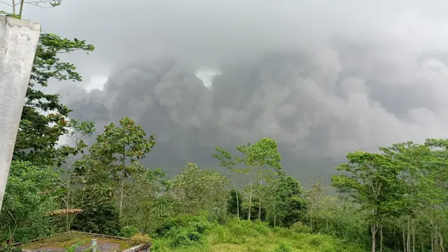 Gunung Semeru kembali erupsi.