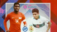 Piala AFF - Duel Pemain - Singapura Vs Timnas Indonesia - Hariss Harun Vs Asnawi Mangkualam (Bola.com/Adreanus Titus)