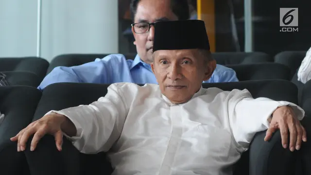 Sambangi KPK, Amien Rais Temui Agus Rahardjo