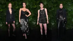 Foto kolase Nicole Kidman, Lily James, Kristen Stewart dan Rita Ora saat berpose menghadiri acara makan malam Penghargaan Pra-Oscar Tahunan ke-14 Charles Finch di LA pada Sabtu malam (11/3). Mereka tampil membawa fashion A-game di acara itu. (Photo by Jordan Strauss/Invision/AP)