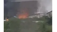 Gudang Mebel Dekat Rumah Makan Sop Janda Cikarang Barat Terbakar