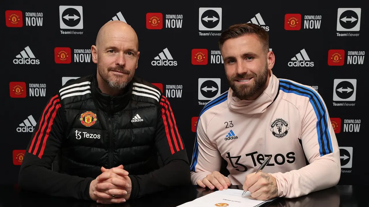 Luke Shaw dan Erik ten Hag