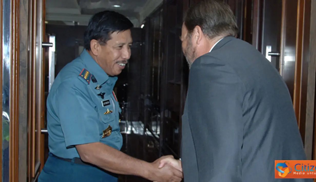 Citizen6, Cilangkap: Kunjungan tersebut dalam rangka membahas The 1st High Defense Course for Asian - Pacific Senior Officers, yang akan diadakan pada 5 hingga 30 November 2012 di Madrid, Spanyol. (Pengirim: Badarudin Bakri)