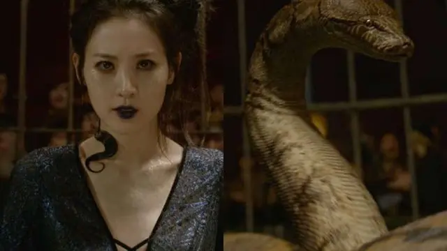 Sosok ular sakti Nagini dalam film Fantastic Beats, The Crimes of Grindelwald menuai kritik luas (AFP)