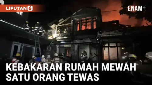 VIDEO: Kebakaran Rumah Mewah di Kebagusan Raya Pasar Minggu, Satu Orang Tewas