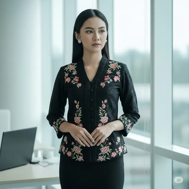 Model Baju Brokat Bangkok Terbaru. Foto: Gemini