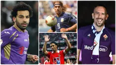 Bintang Bayern Munchen, Franck Ribery, resmi bergabung dengan Fiorentina, pemain sayap ini menjadi salah satu bintang top yang menorehkan namanya bersama skuat La Viola. Berikut Franck Ribery dan 6 bintang top lainnya yang pernah membela Fiorentina. (Kolase foto AFP)