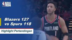 CJ McCollum turun 30 poin dan meraih sembilan rebound saat Portland mengambil kemenangan di kandang melawan San Antonio.