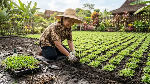 Cara Menanam Rumput Jepang agar Cepat Merambat. Gemini