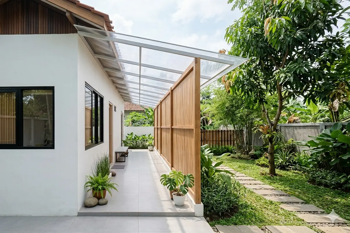 Inspirasi Rumah Kecil dengan Lorong Angin. Gemini