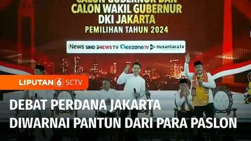 VIDEO: Pantun Warnai Debat Perdana Pilgub Jakarta 2024