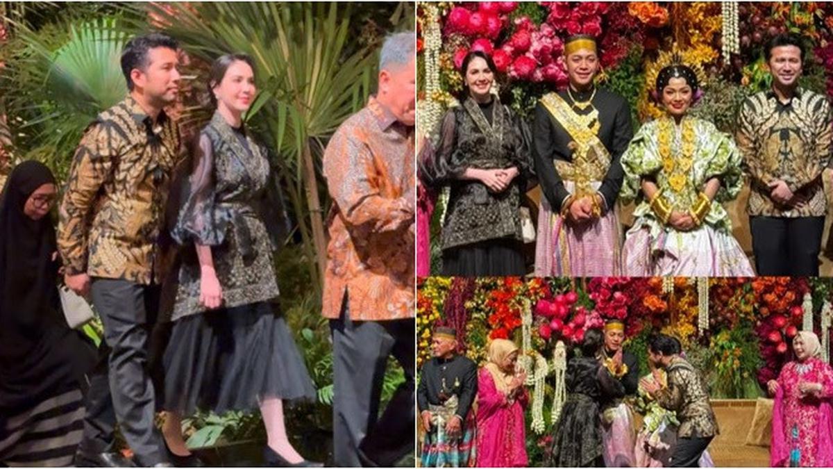 6 Potret Arumi Bachsin dan Emil Dardak Hadiri Resepsi Pernikahan Rasyid Rajasa
