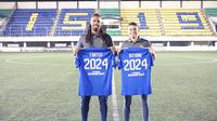PSIS Semarang resmi memperpanjang kontrak dua pemain asingnya, yakni Carlos Fortes dan Guilherme Carvalho alias Vitinho. Keduanya akan melanjutkan masa bakti hingga akhir musim 2023/2024. (Dok PSIS)