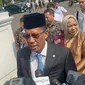 Menteri Hukum Supratman Andi Atgas di Istana Negara pada Minggu (20/10/2024). (Liputan6.com/Winda Nelfira).