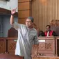 Pimpinan JAD Zainal Anshari usai mendengar putusan hakim. (Merdeka.com/Nur Habibie)