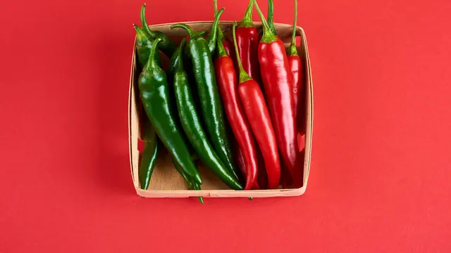 Ilustrasi menyimpan cabai
