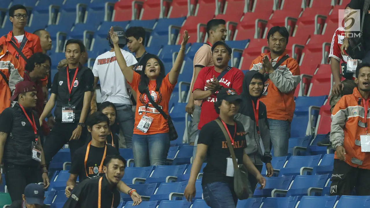 Ariel Tatum Saksikan Laga Persija Lawan Sriwijaya FC