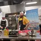 Demo Masak MasterChef Australia 2023 Brent Draper Pukau Mahasiswa Binus University (Doc: Liputan6.com/Sulung Lahitani)