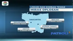 Jumlah korban minuman keras oplosan terus bertambah dan meluas ke sejumlah daerah. Di Tangerang Selatan, Banten dua orang dilaporkan tewas. Sedangkan di Cianjur, dua orang dalam kondisi kritis dibawa ke rumah sakit, akibat menenggak miras oplosan.