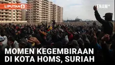KERUMUNAN ORANG SURIAH BERSORAK-SORAI UNTUK MASA DEPAN YANG LEBIH BAIK