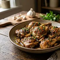 Resep Ayam Bawang Putih Tanpa Tepung (AI Generated)