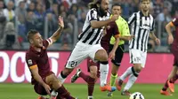 Juventus meraih 77 kemenangan dari 161 pertemuan kontra AS Roma di ajang Serie A.