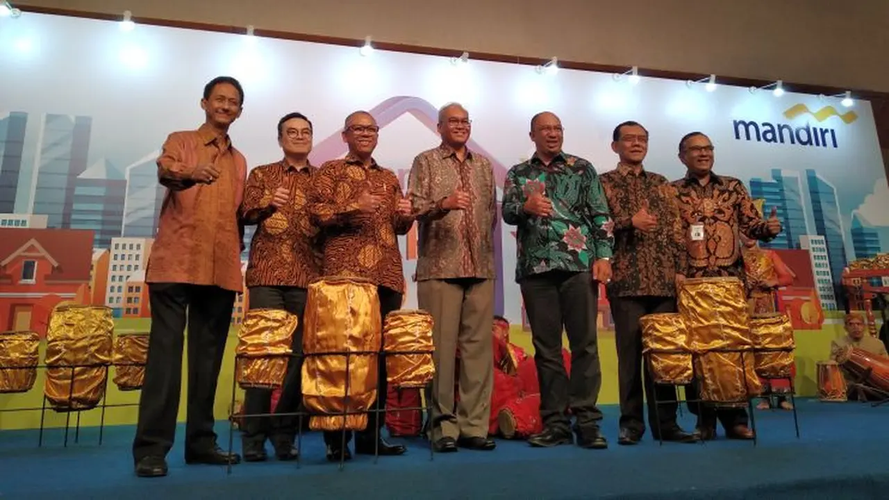 Pembukaan Mandiri Property Expo 2018, di JCC, Sabtu (5/5/2018). (Wilfridus Setu Embu/Merdeka.com)