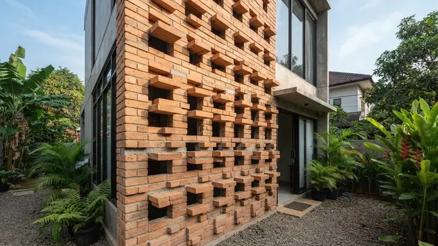 Inspirasi Dinding Bata Berongga untuk Ventilasi Rumah Minimalis