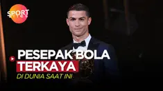 Berita video sportbites kali ini membahas tentang empat tokoh sepak bola yang saat ini memilki kekayaan melimpah, Cristiano Ronaldo jadi yang terkaya.