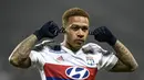 6. Memphis Depay (Lyon) - 6 Gol (1 Penalti). (AFP/Jeff Pachoud)