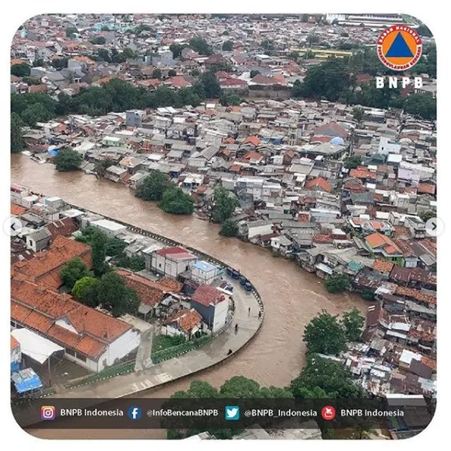 foto pantauan udara banjir Jakarta