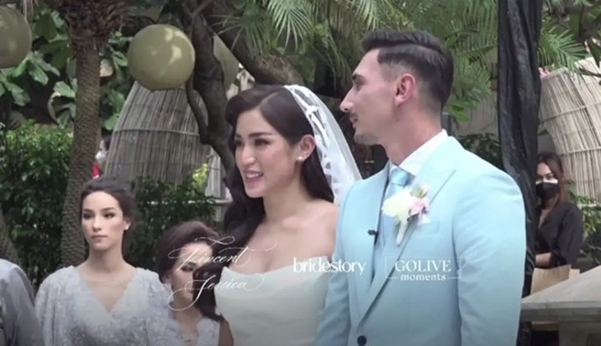 Jessica Iskandar dan Vincent Verhaag (Foto: dok. Instagram Bridestory)