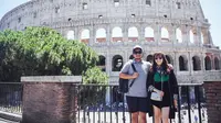 Momo Geisha dan suami, Nicola Reza Samudra, saat liburan ke Italia (Dok.Instagram/@therealmomogeisha/https://www.instagram.com/p/B-mS8Syj-fd/Komarudin)