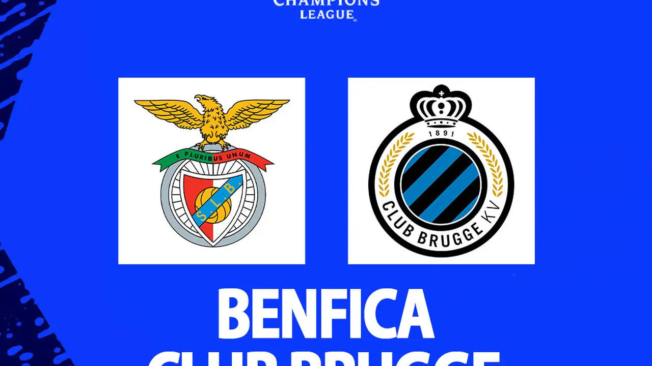 Liga Champions - Benfica vs Club Brugge