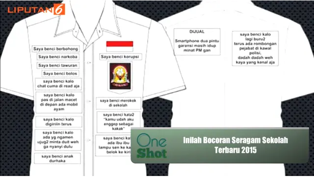 #OneShot: Bocoran Seragam Sekolah Terbaru 2015