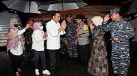 Presiden Joko Widodo atau Jokowi dan Ibu Negara Iriana melakukan kunjungan kerja ke Jawa Timur, Senin (6/2/2023). (Dok. Biro Pers Sekretariat Presiden)