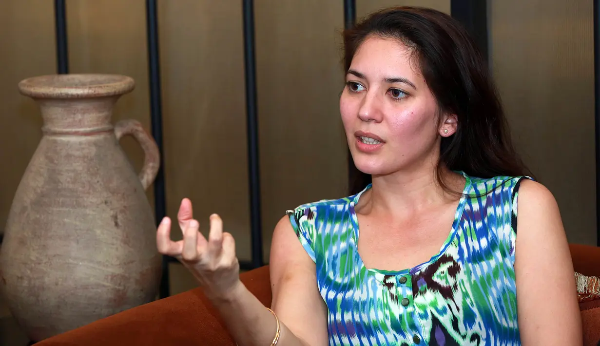 Kekhawatiran Hannah tak terbukti. Setelah ia melihat hasil akhirnya. (Deki Prayoga/Bintang.com)