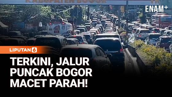Puncak Diserbu Wisatawan, Antrean Kendaraan Mengular 6 KM