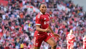 Selebrasi Rio Ngumoha dalam laga pramusim Liverpool vs Athletic Bilbao, Senin (4/8/2025). (Liverpool FC Official)