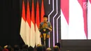 Presiden Joko Widodo memberi sambutan saat peluncuran Masterplan Ekonomi Syariah Indonesia (MEKSI) 2019-2024 di Kantor Bappenas, Jakarta, Selasa (14/5). Peluncuran peta jalan pengembangan ekonomi syariah di Indonesia guna mendorong peningkatan pertumbuhan ekonomi nasional.(Liputan6.com/Angga Yuniar)