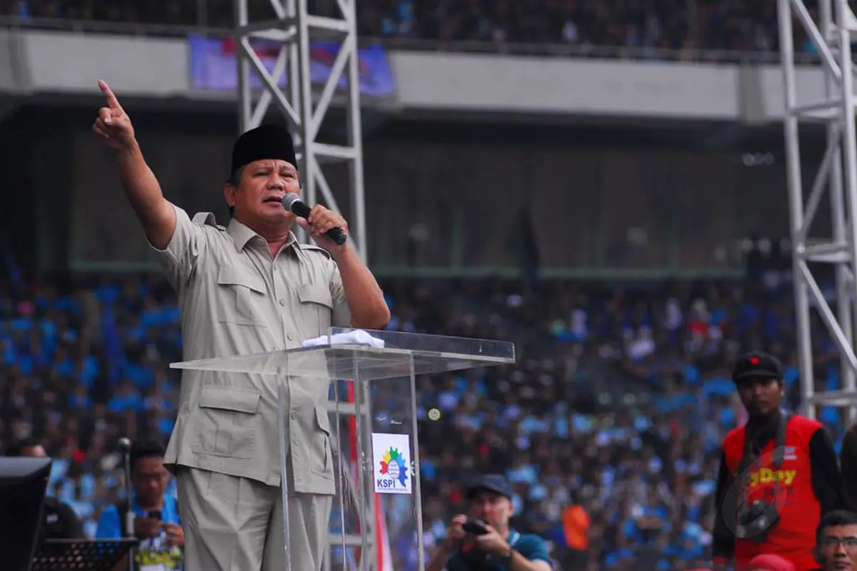 Prabowo Hadiri Perayaan May Day di GBK