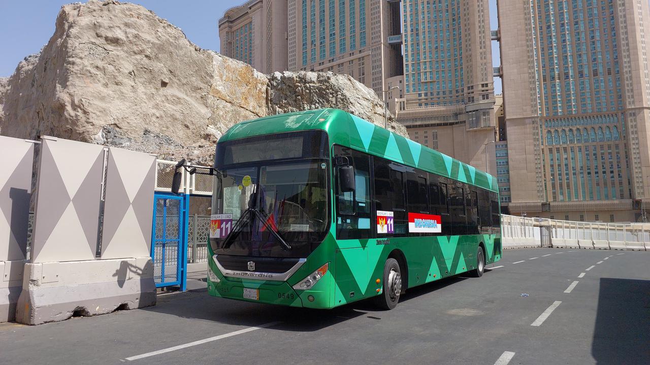 450 Bus Sholawat siap melayani mobilitas jemaah haji Indonesia selama di Makkah, Arab Saudi selama 24 jam nonstop