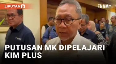 Zulhas Ungkap Reaksi KIM Plus Soal Keputusan MK