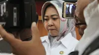 Keturunan Arsantaka pendiri Kabupaten Purbalingga jabat Plt Bupati Purbalingga, Dyah Hayuning Pratiwi. (Liputan6.com/Galoeh Widura)