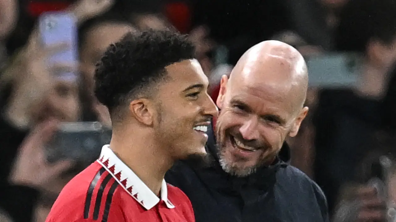 Ekspresi Jadon Sancho saat Kembali Merumput Bersama Manchester United