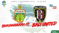 Liga 1 2018 Bhayangkara FC Vs Bali United (Bola.com/Adreanus Titus)